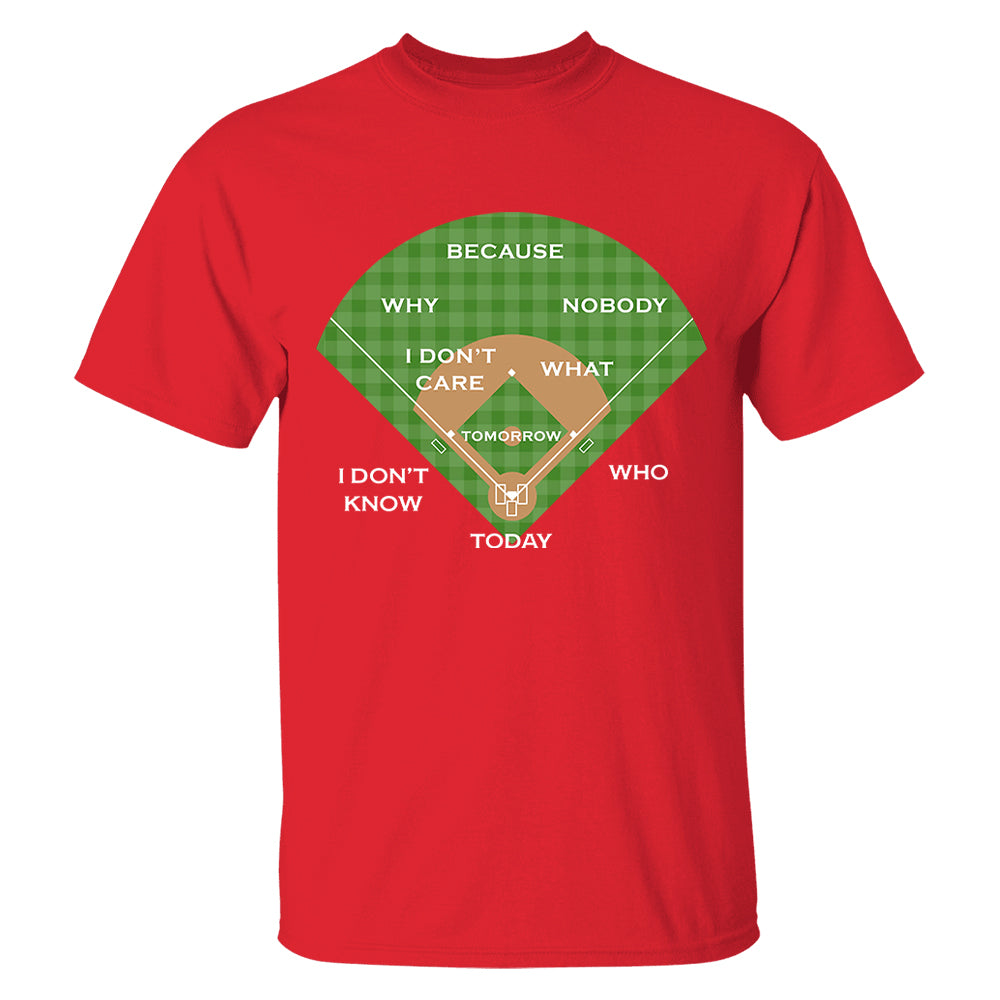 Baseball Classic Comedy Routine Who's on First Classic - Personalized Shirt Vr2 Tu20