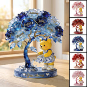 Growing With Grandma Bear Acrylic Plaque – Personalized Gifts For Grandma VH01