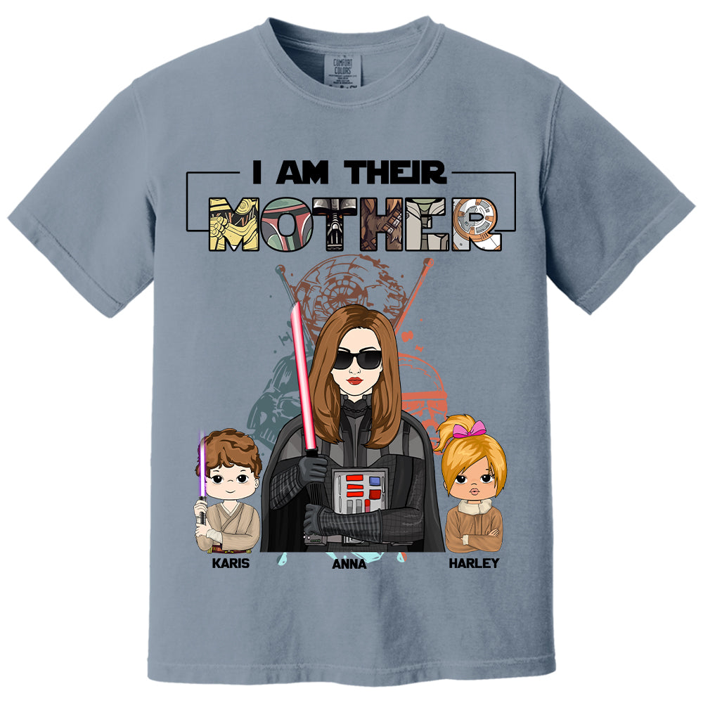 I Am Their Mom Custom Shirt For Mother - Mother's Day Gift 2025 Nh00