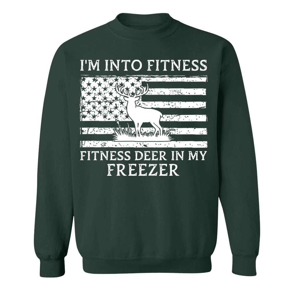 Personalized I'm Into Fitness Fitness Deer in My Freezer Shirt Gift for Hunter, Hunting Lovers Pt99