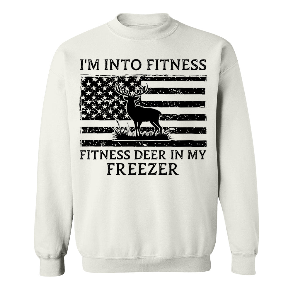 Personalized I'm Into Fitness Fitness Deer in My Freezer Shirt Gift for Hunter, Hunting Lovers Pt99