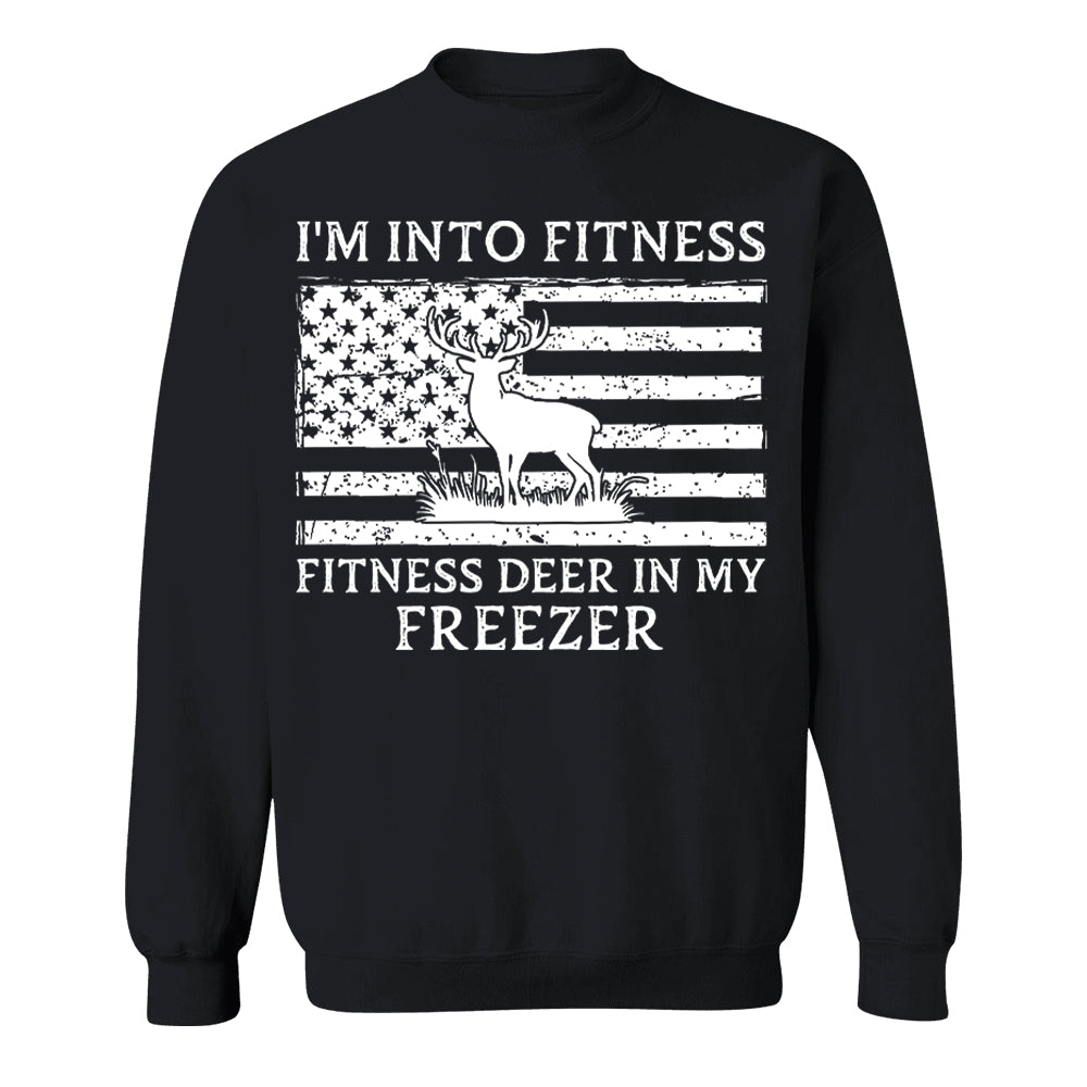 Personalized I'm Into Fitness Fitness Deer in My Freezer Shirt Gift for Hunter, Hunting Lovers Pt99