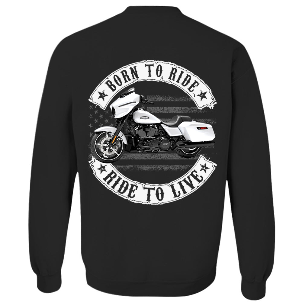 Born To Ride - Ride To Live - Personalized Upload Vehicle Photo For Biker A2110 VH01