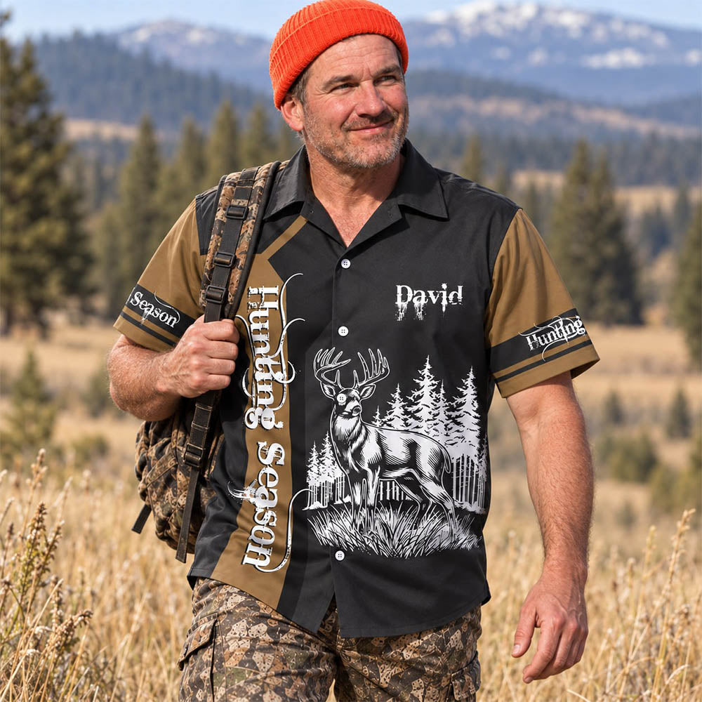 Hunting Season - Custom Photo Hunting Shirt - Personalized Gifts for Husband, Dad, Hunters A2110 Pt99
