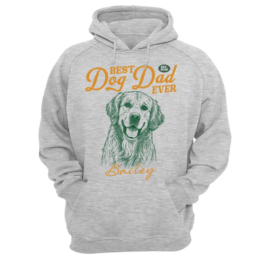 Custom Best Dog Dad Ever Shirt, Pet Lover,  Gift For Dad, Grandpa L0411 Hv01