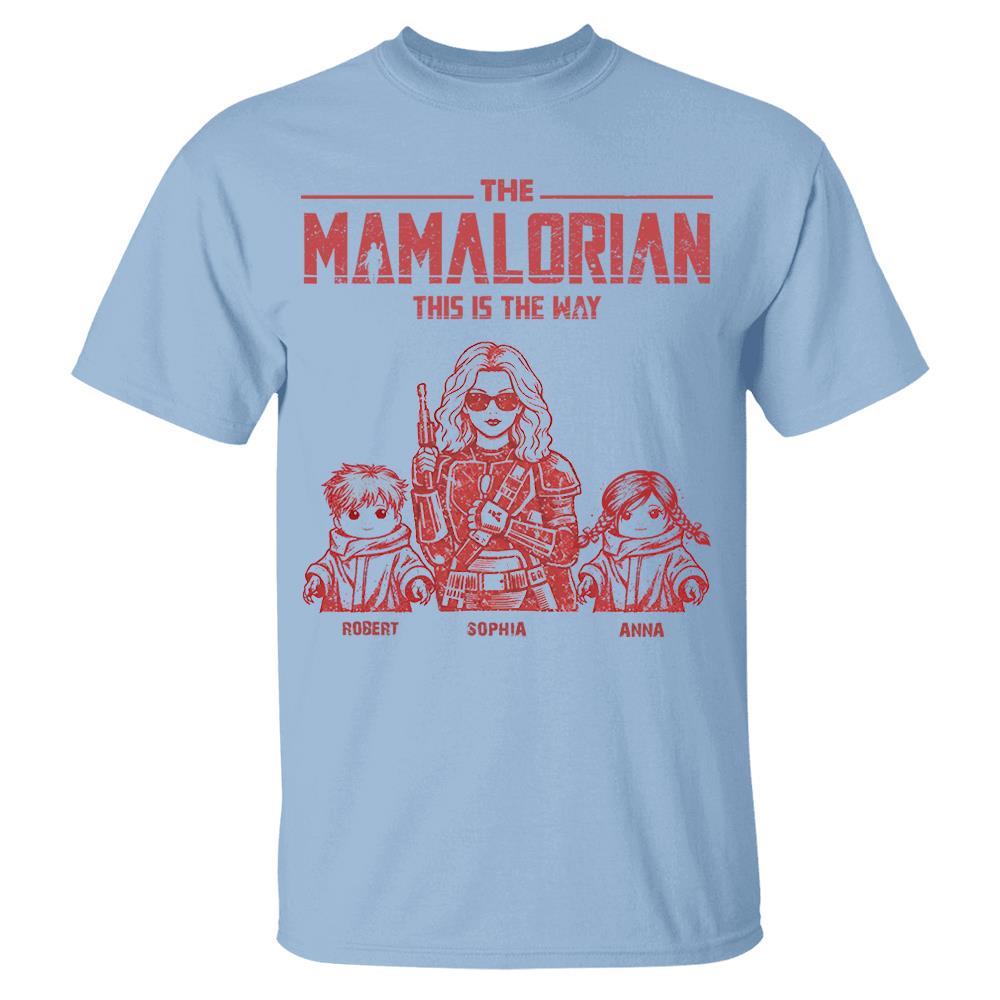 The Momalorian This Is The Way - Personalized Vintage Style Shirt For Mom (Mom/Dad Version) Nh00