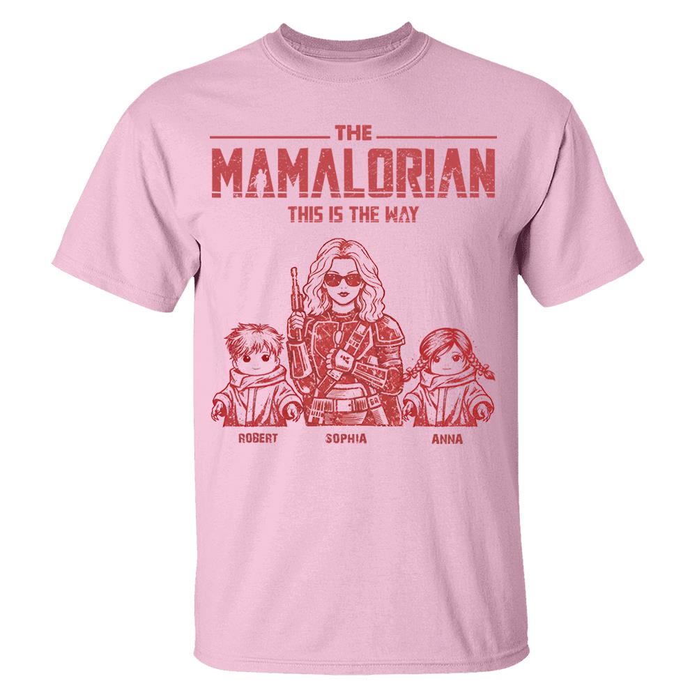 The Momalorian This Is The Way - Personalized Vintage Style Shirt For Mom (Mom/Dad Version) Nh00