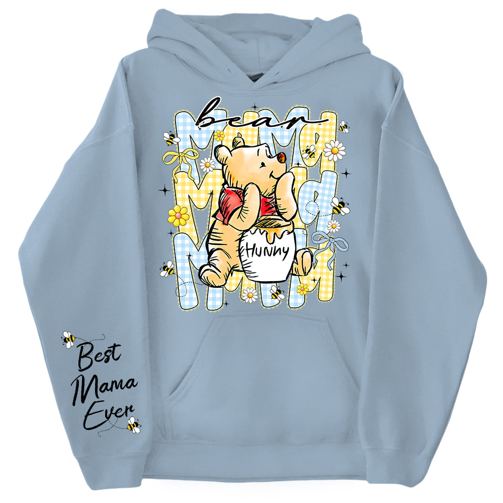 Mama Bear EST, Personalized Mother Shirt with Kids Names, Perfect Gift for Mother's Day, Gift For Mama Nini Gigi Nene Grandma MI209 TH23
