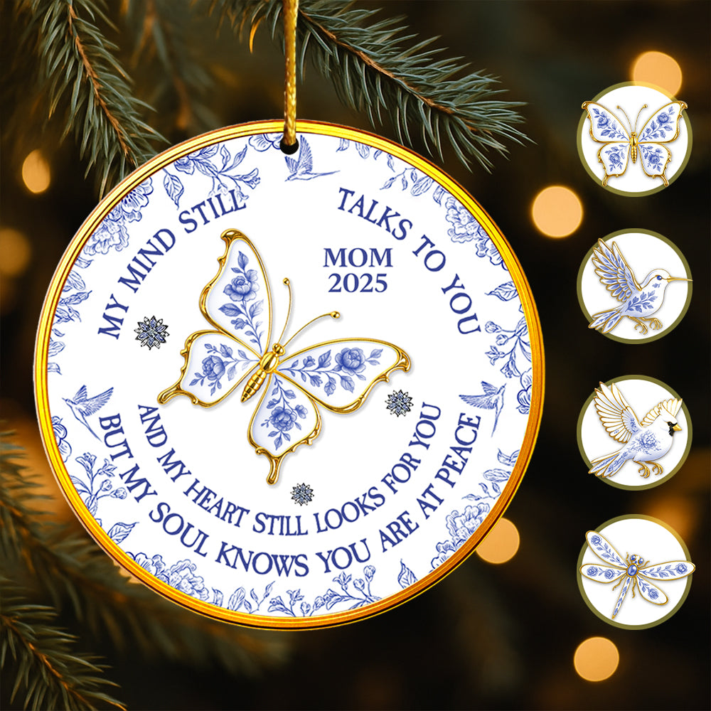 My Mind Still Talks To You - Personalized Custom Acrylic Ornament T1807