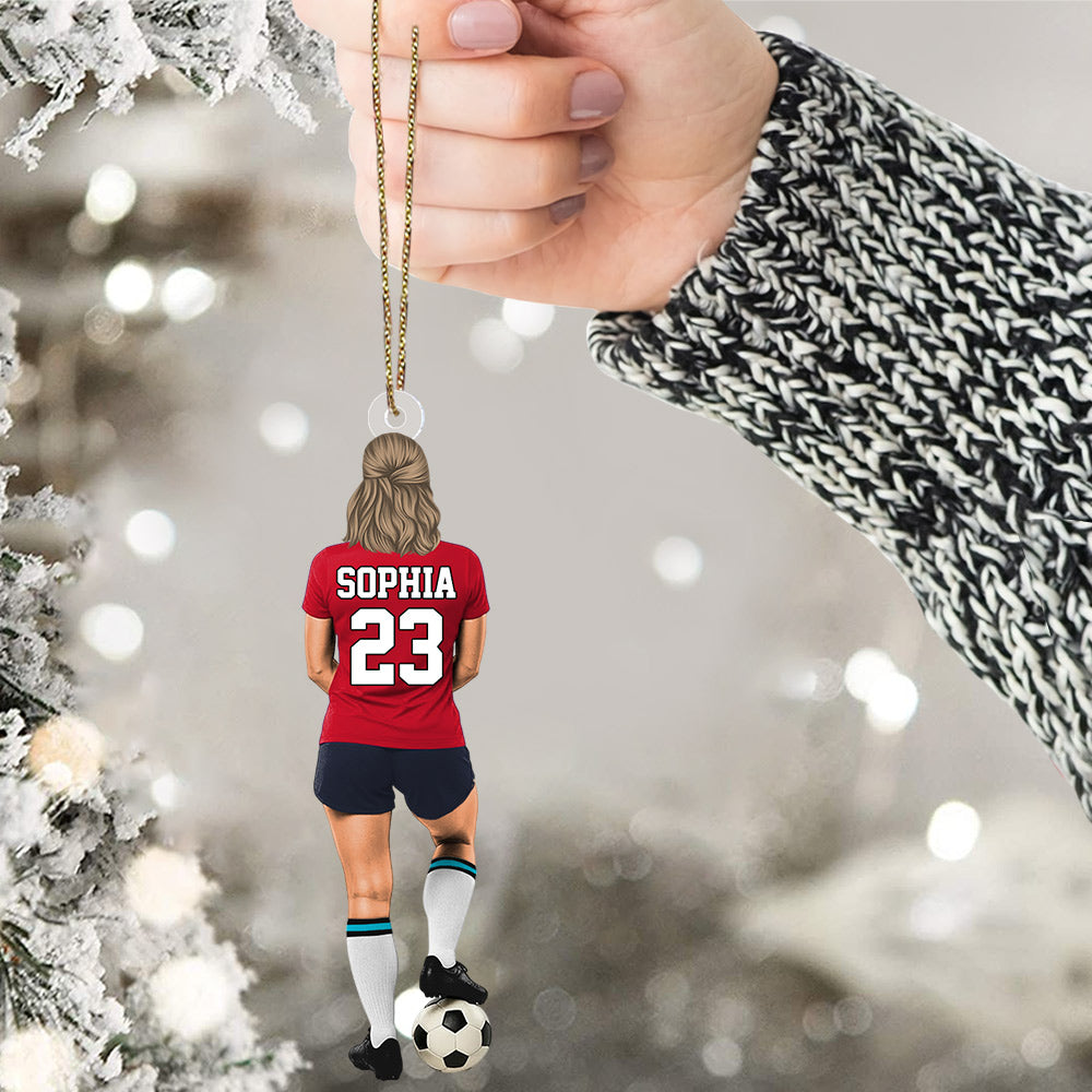 Luxury Ornament Soccer Player Personalized Ornament Gift For Soccer Player Soccer Lovers Li29