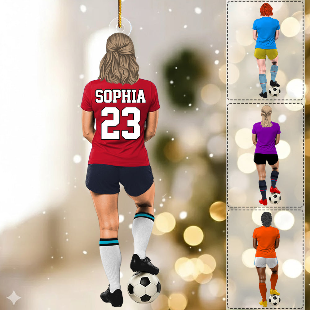 Luxury Ornament Soccer Player Personalized Ornament Gift For Soccer Player Soccer Lovers Li29