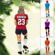 Luxury Ornament Soccer Player Personalized Ornament Gift For Soccer Player Soccer Lovers Li29