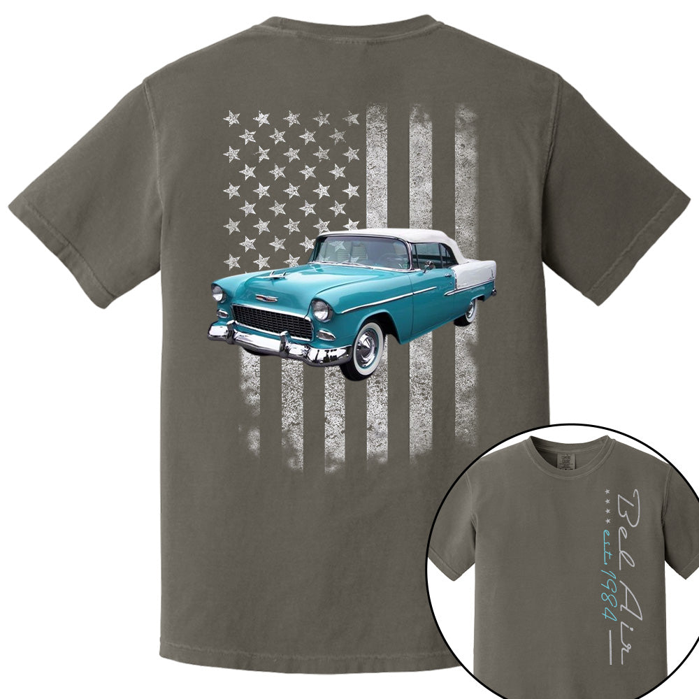 Custom American Flag Car Shirt - Personalized Name Car Shirt A2110