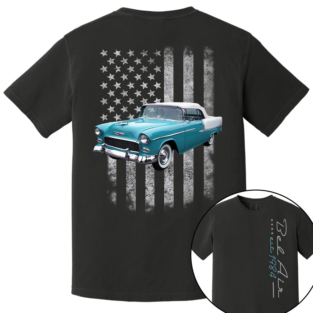 Custom American Flag Car Shirt - Personalized Name Car Shirt A2110