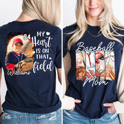 Baseball Mom Shirt, Personalized Baseball Shirt, Gift For Baseball Lover Tu24