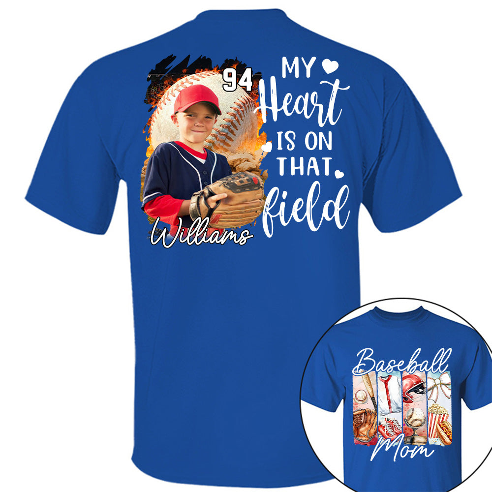 Baseball Mom Shirt, Personalized Baseball Shirt, Gift For Baseball Lover Tu24