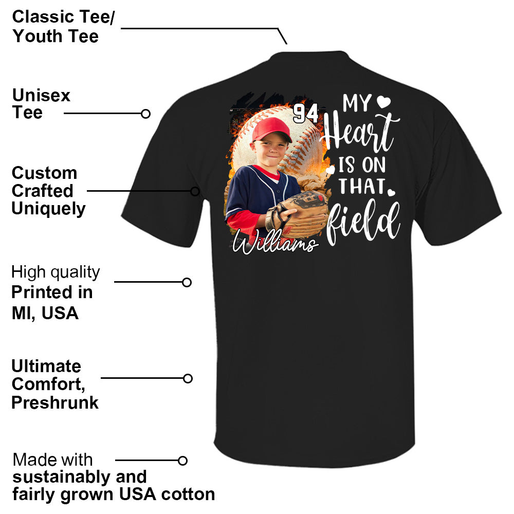 Baseball Mom Shirt, Personalized Baseball Shirt, Gift For Baseball Lover Tu24