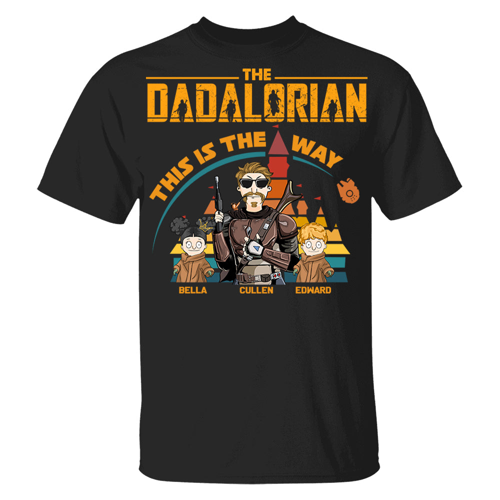 The Dadalorian This Is The Way - Personalized Shirt For Dad Mom Pt99