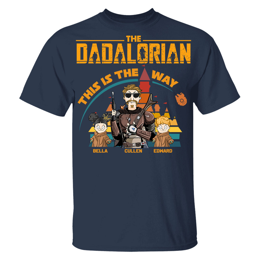 The Dadalorian This Is The Way - Personalized Shirt For Dad Mom Pt99