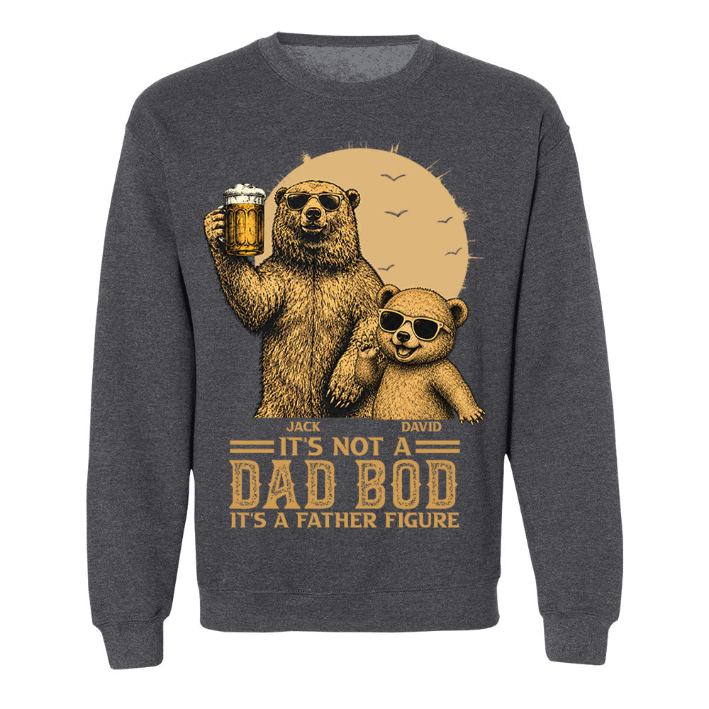 Personalized It's Not A Dad Bod It's A Father Figure Shirt, Father's Day - Papa Bear And Cubs, Gift For Dad Vr2 Pt99