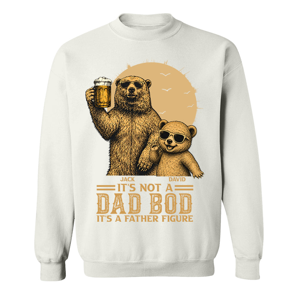 Personalized It's Not A Dad Bod It's A Father Figure Shirt, Father's Day - Papa Bear And Cubs, Gift For Dad Vr2 Pt99