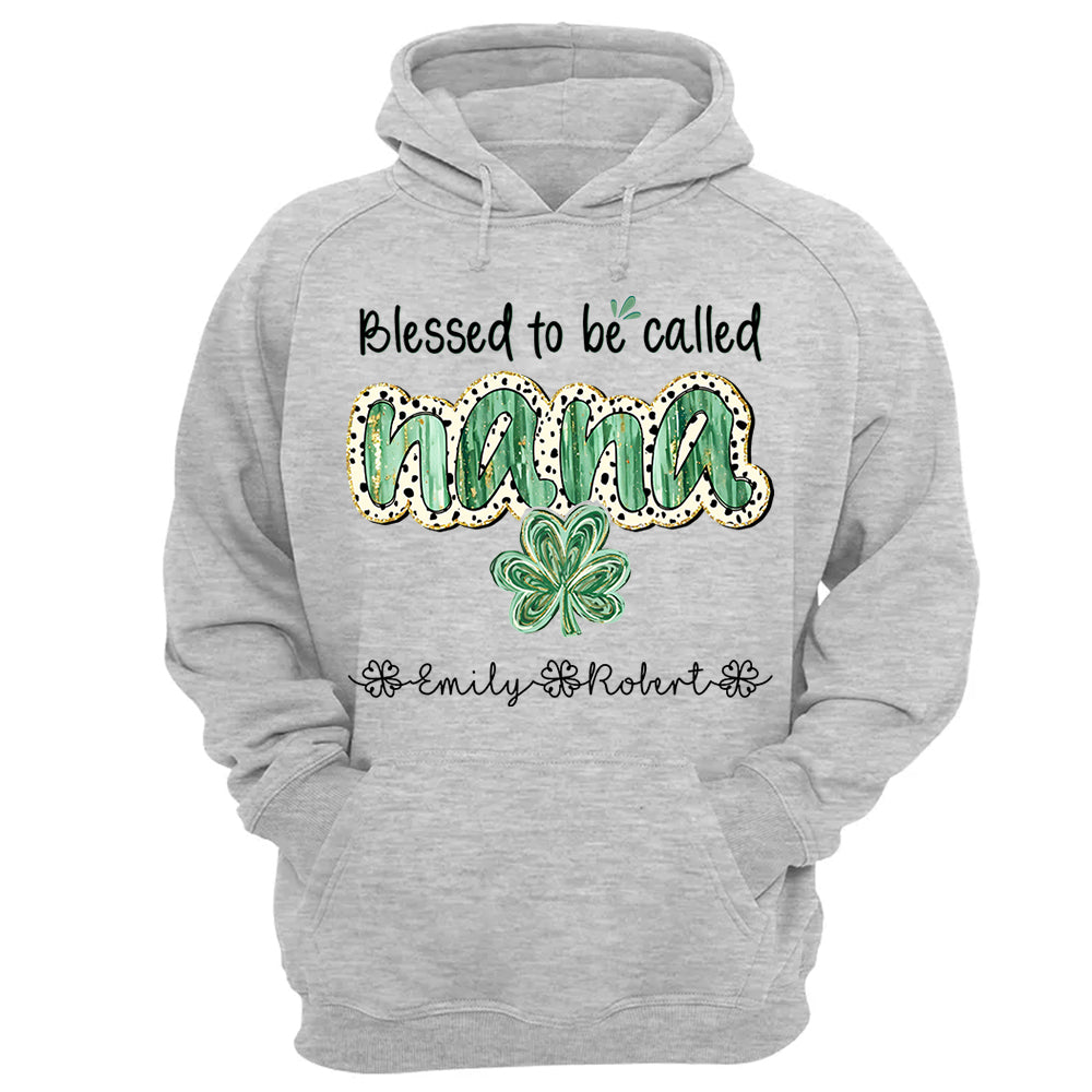 Blessed To Be Called Grandma - Personalized Shirt Lucky St. Patrick Day For Nana Mimi NA04 Hn01