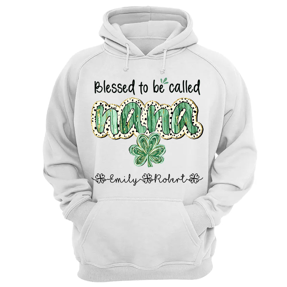 Blessed To Be Called Grandma - Personalized Shirt Lucky St. Patrick Day For Nana Mimi NA04 Hn01