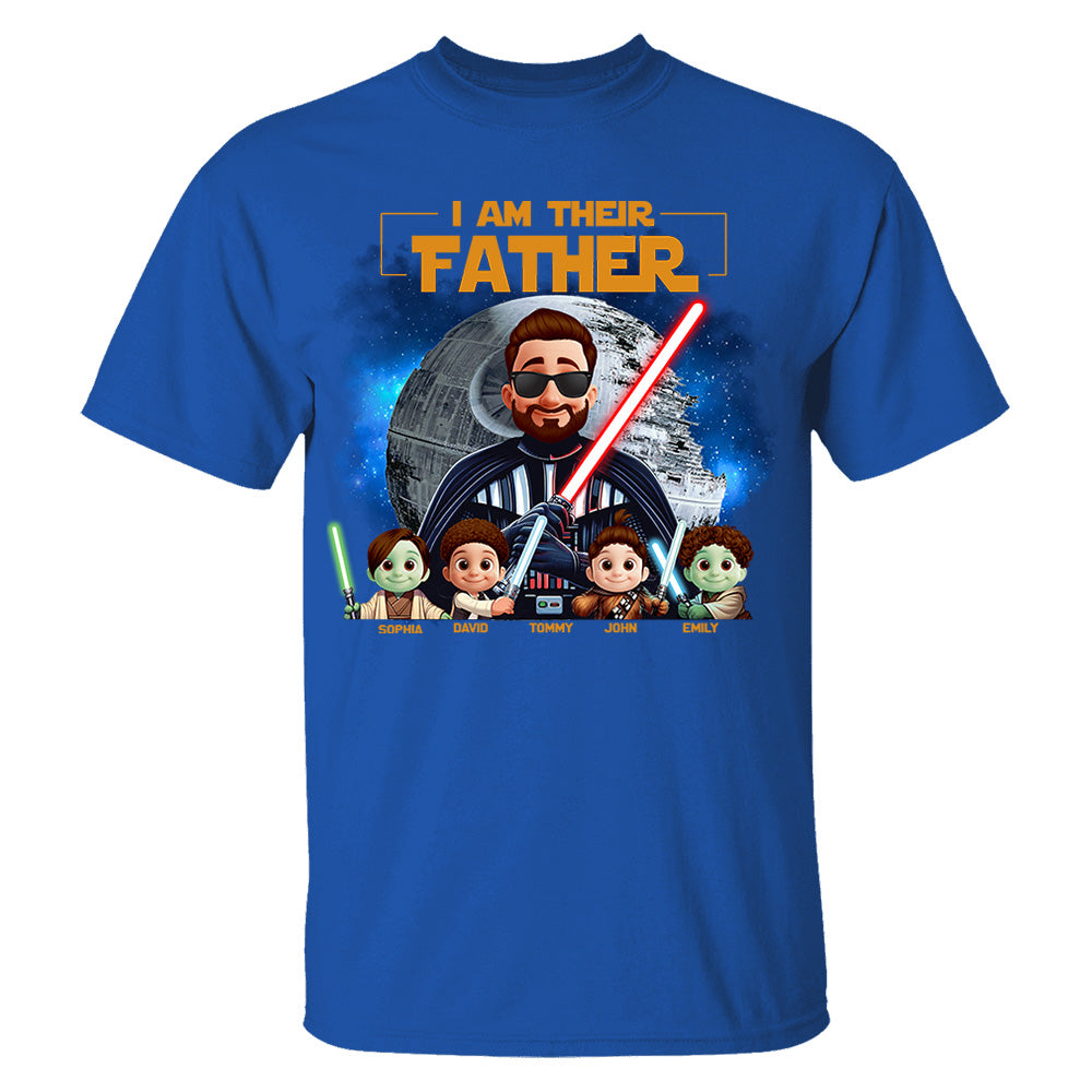 I Am Their Father - Custom Father's Day Shirt with Kids’ Name Vr2 Nh00