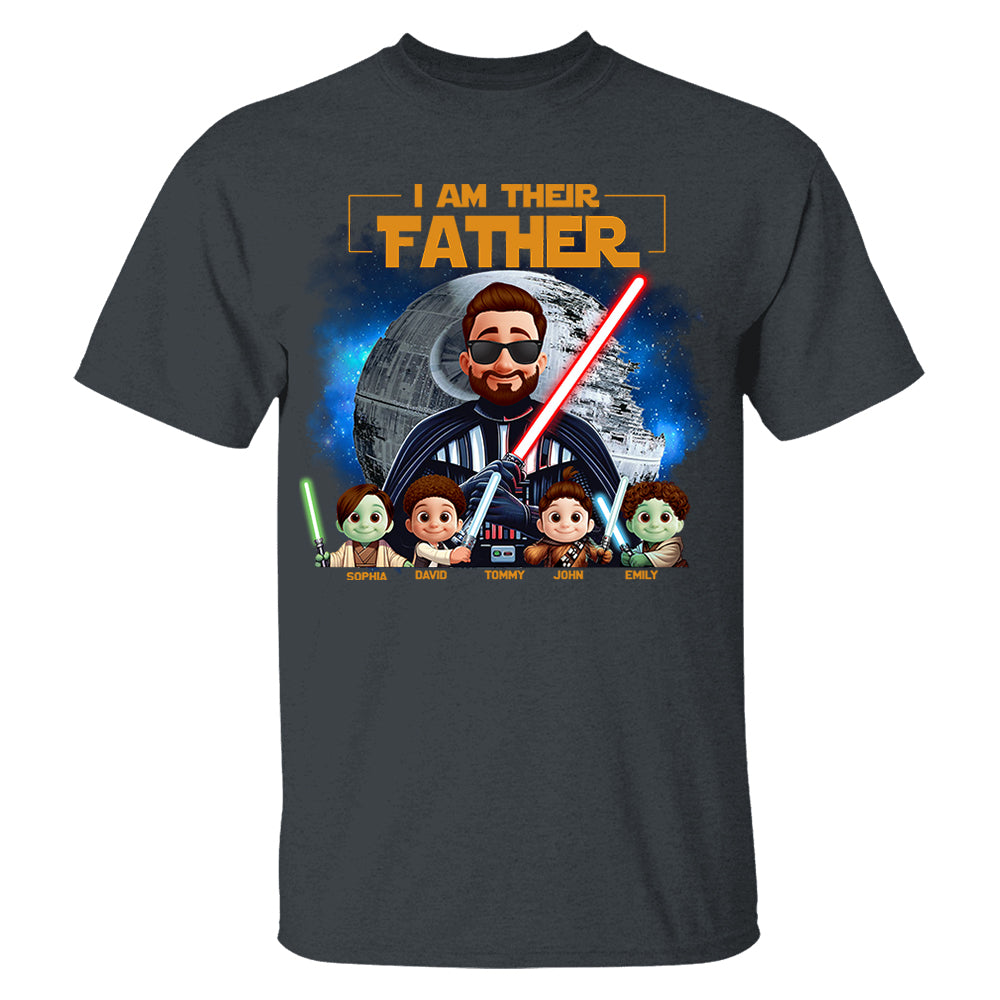 I Am Their Father - Custom Father's Day Shirt with Kids’ Name Vr2 Nh00