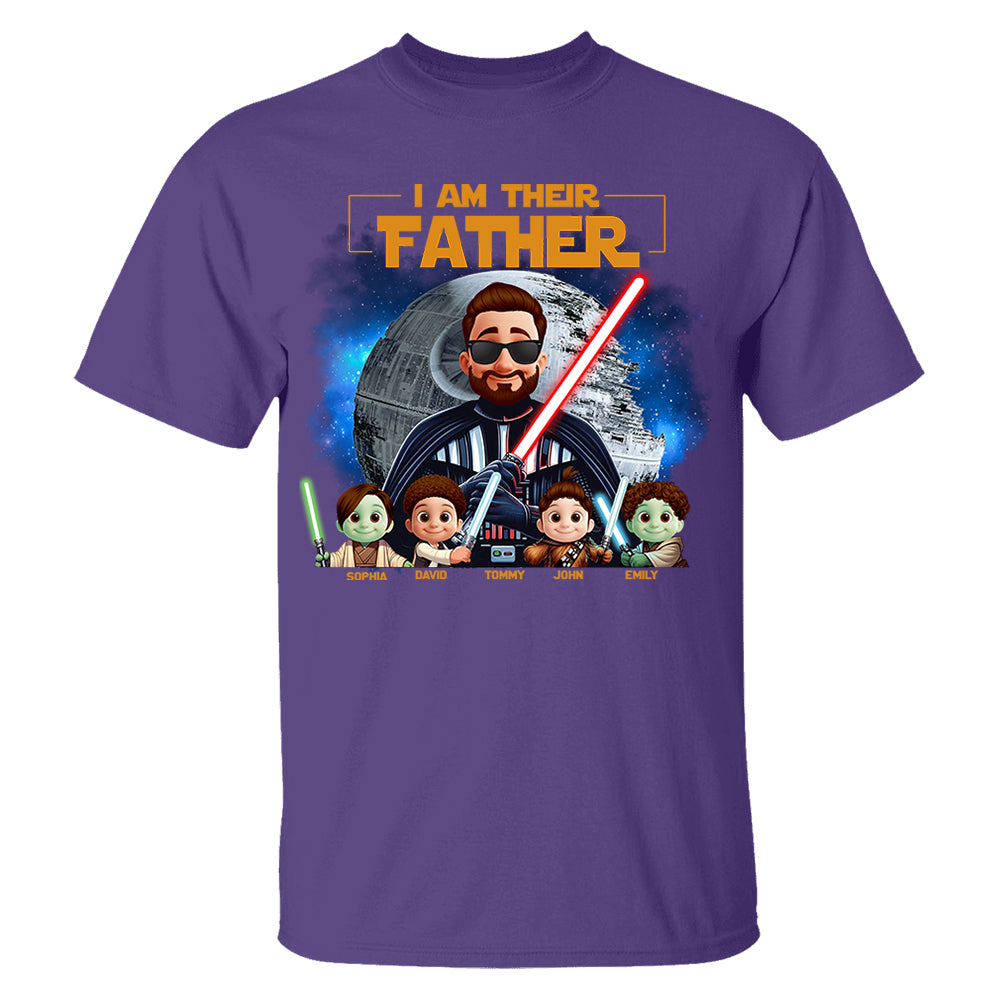 I Am Their Father - Custom Father's Day Shirt with Kids’ Name Vr2 Nh00