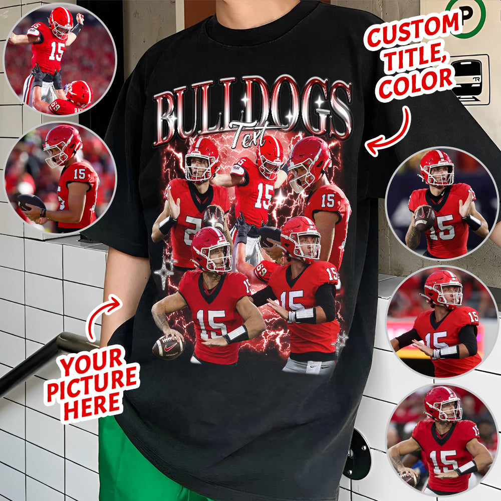 Custom Game Day Bootleg Shirts - Personalized American Football Bootleg Shirt For Football Lovers