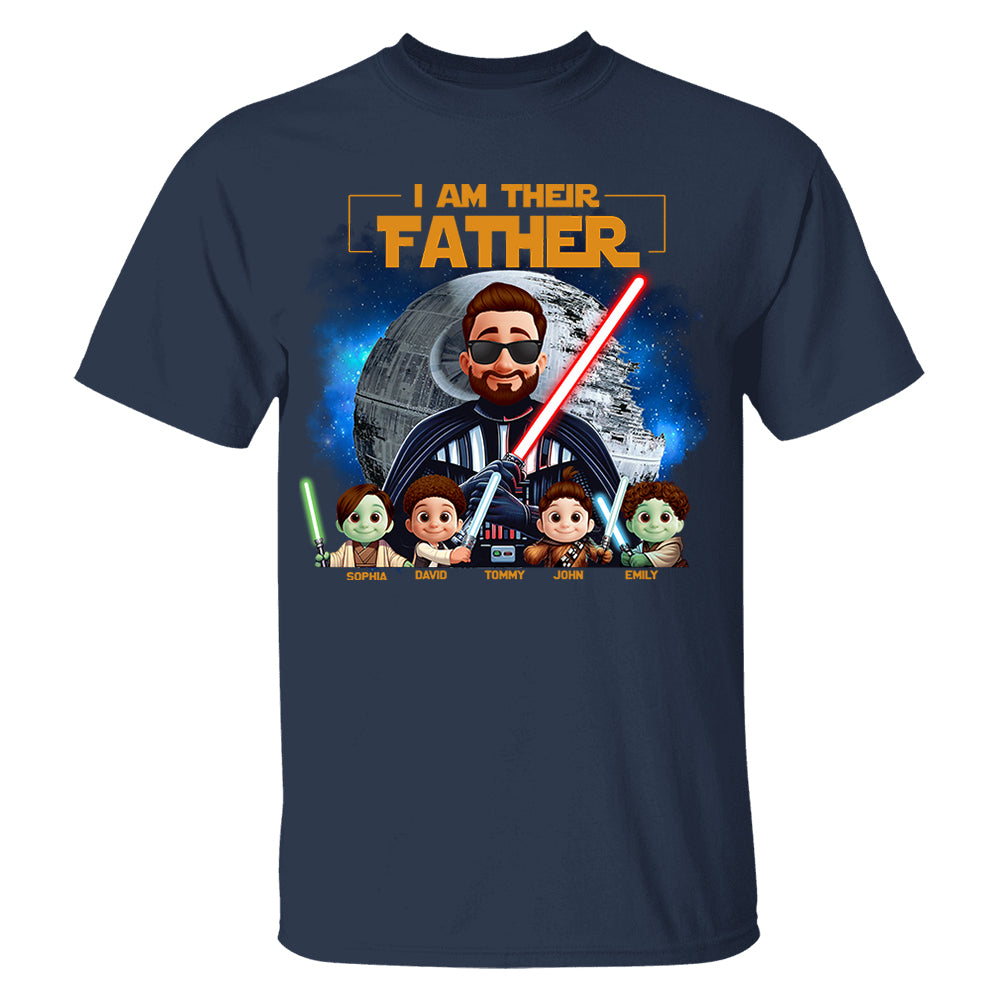 I Am Their Father - Custom Father's Day Shirt with Kids’ Name Vr2 Nh00