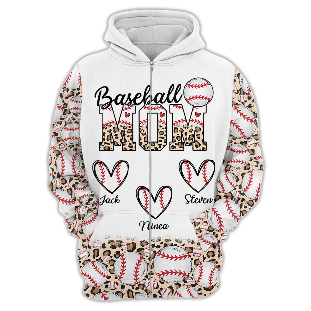 Baseball Mom - Personalized All Over Print Shirt Tu20