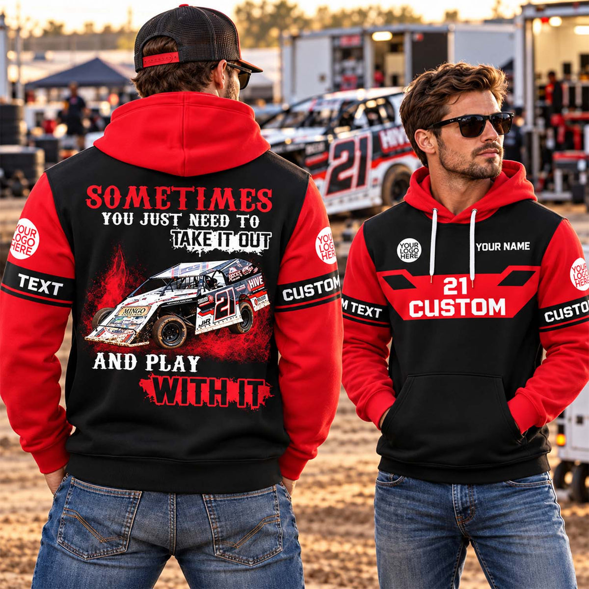 Take It Out & Play - Personalized Dirt Track Racing Photo All Over Print Shirts - Gift For Racing Fans Vrs 2 A2110 Pt99 KL07