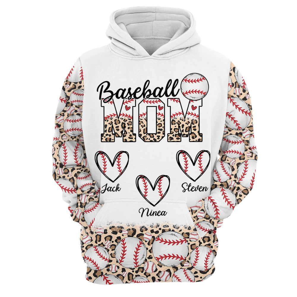 Baseball Mom - Personalized All Over Print Shirt Tu20