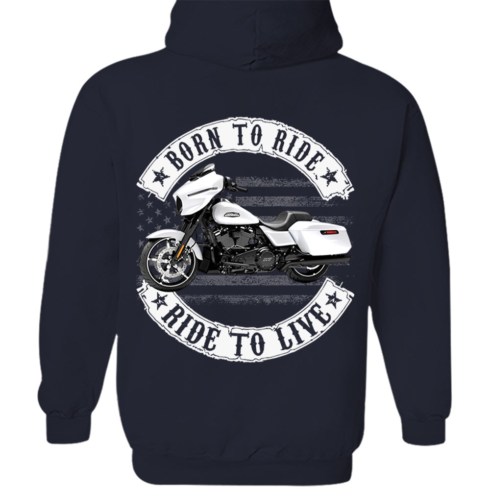 Born To Ride - Ride To Live - Personalized Upload Vehicle Photo For Biker A2110 VH01