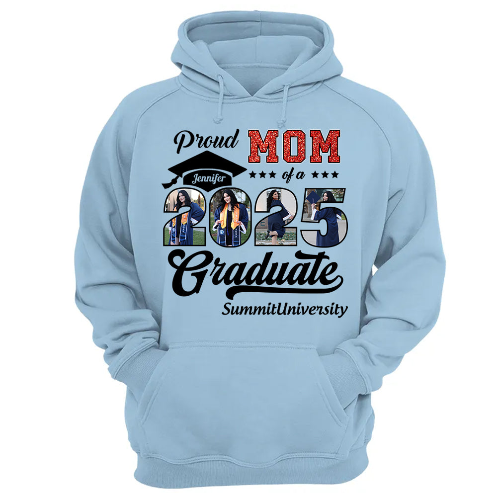 Personalized Graduation 2025 Shirts, Proud Mom Graduate 2025 Shirt, Graduation For Gift - YN2103 Hn01
