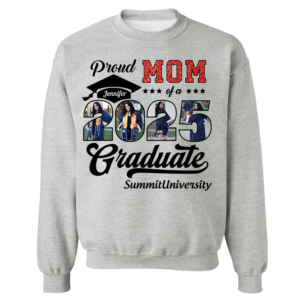 Personalized Graduation 2025 Shirts, Proud Mom Graduate 2025 Shirt, Graduation For Gift - YN2103 Hn01