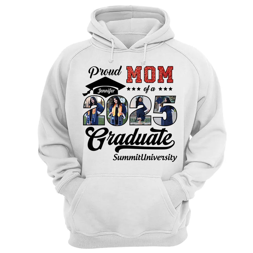Personalized Graduation 2025 Shirts, Proud Mom Graduate 2025 Shirt, Graduation For Gift - YN2103 Hn01