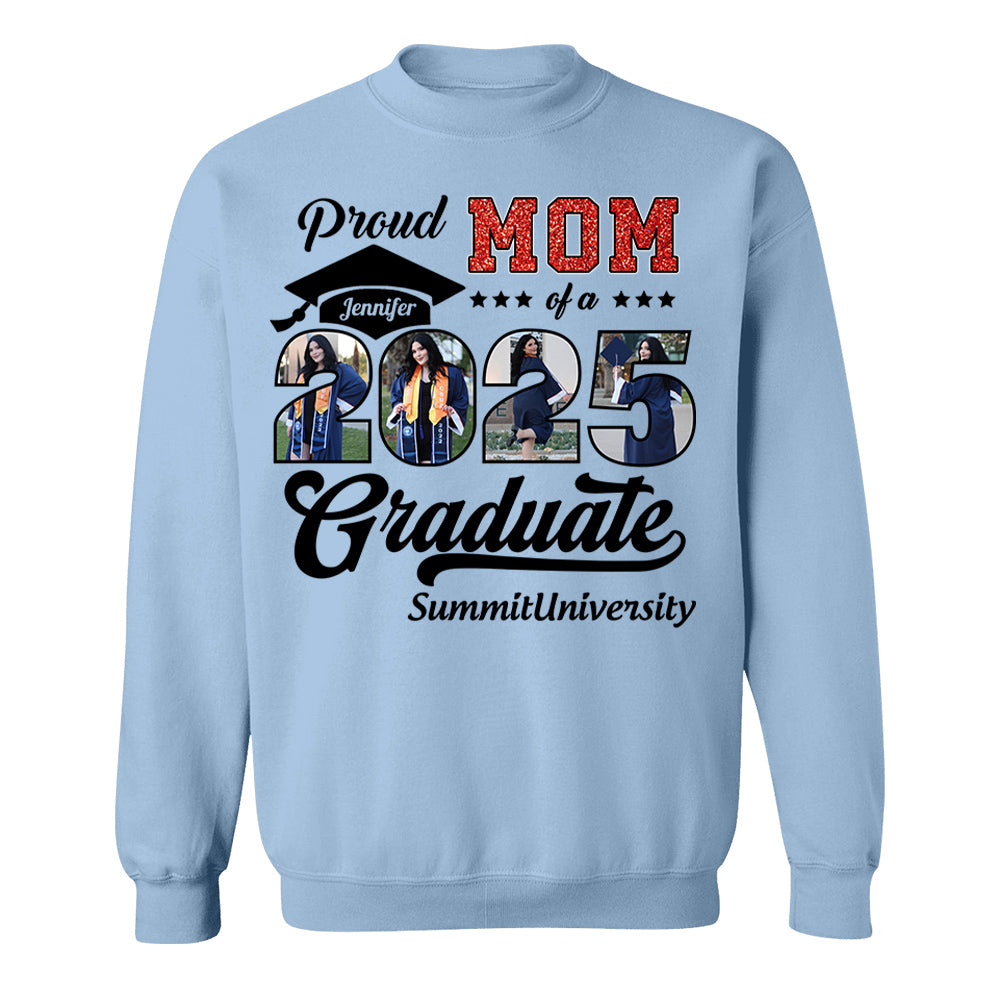 Personalized Graduation 2025 Shirts, Proud Mom Graduate 2025 Shirt, Graduation For Gift - YN2103 Hn01