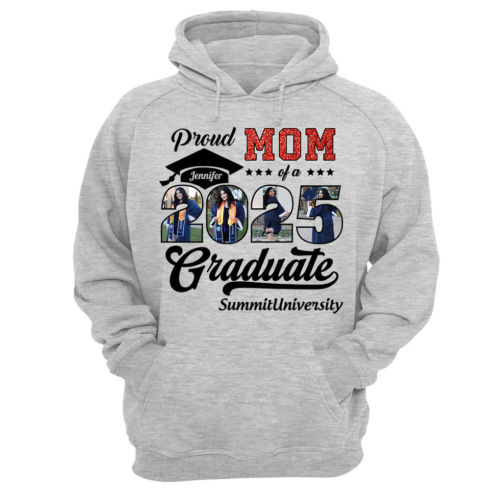 Personalized Graduation 2025 Shirts, Proud Mom Graduate 2025 Shirt, Graduation For Gift - YN2103 Hn01