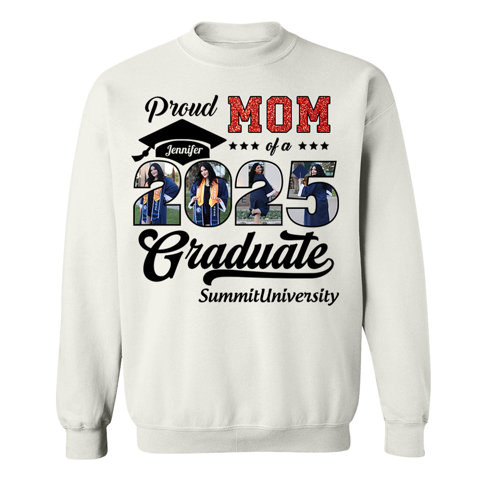 Personalized Graduation 2025 Shirts, Proud Mom Graduate 2025 Shirt, Graduation For Gift - YN2103 Hn01