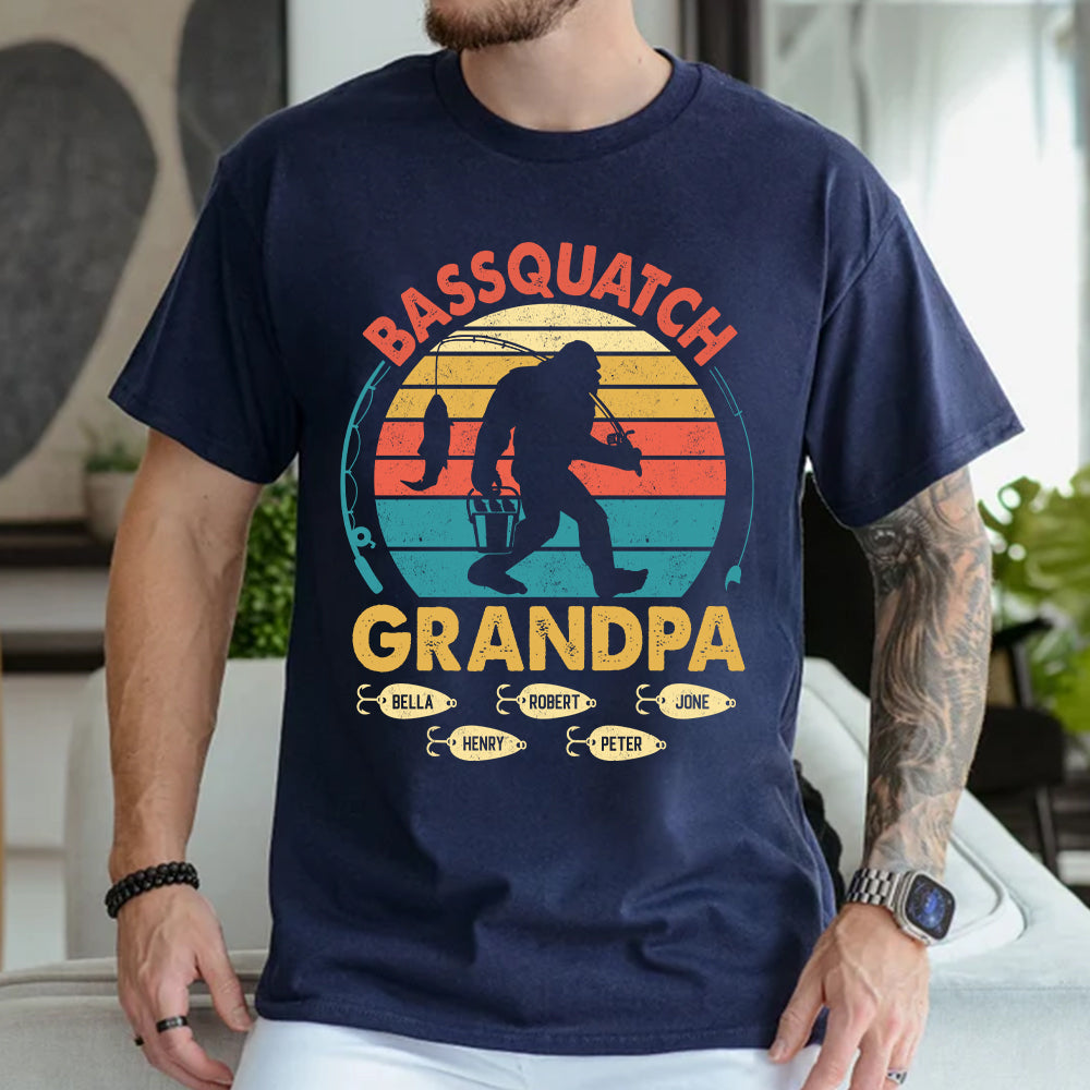 Personalized Bassquatch Bigfoot Fishing Shirt Father's Day - KT810 Tu20- 04.08.2026
