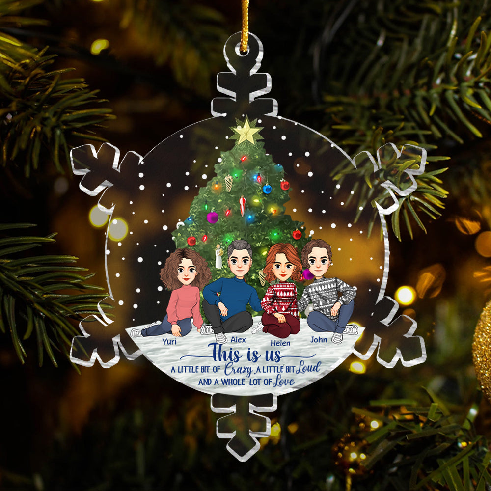 Snowflakes This Is Us Personalized Acrylic Ornament - Personalized Acrylic Ornament vr2