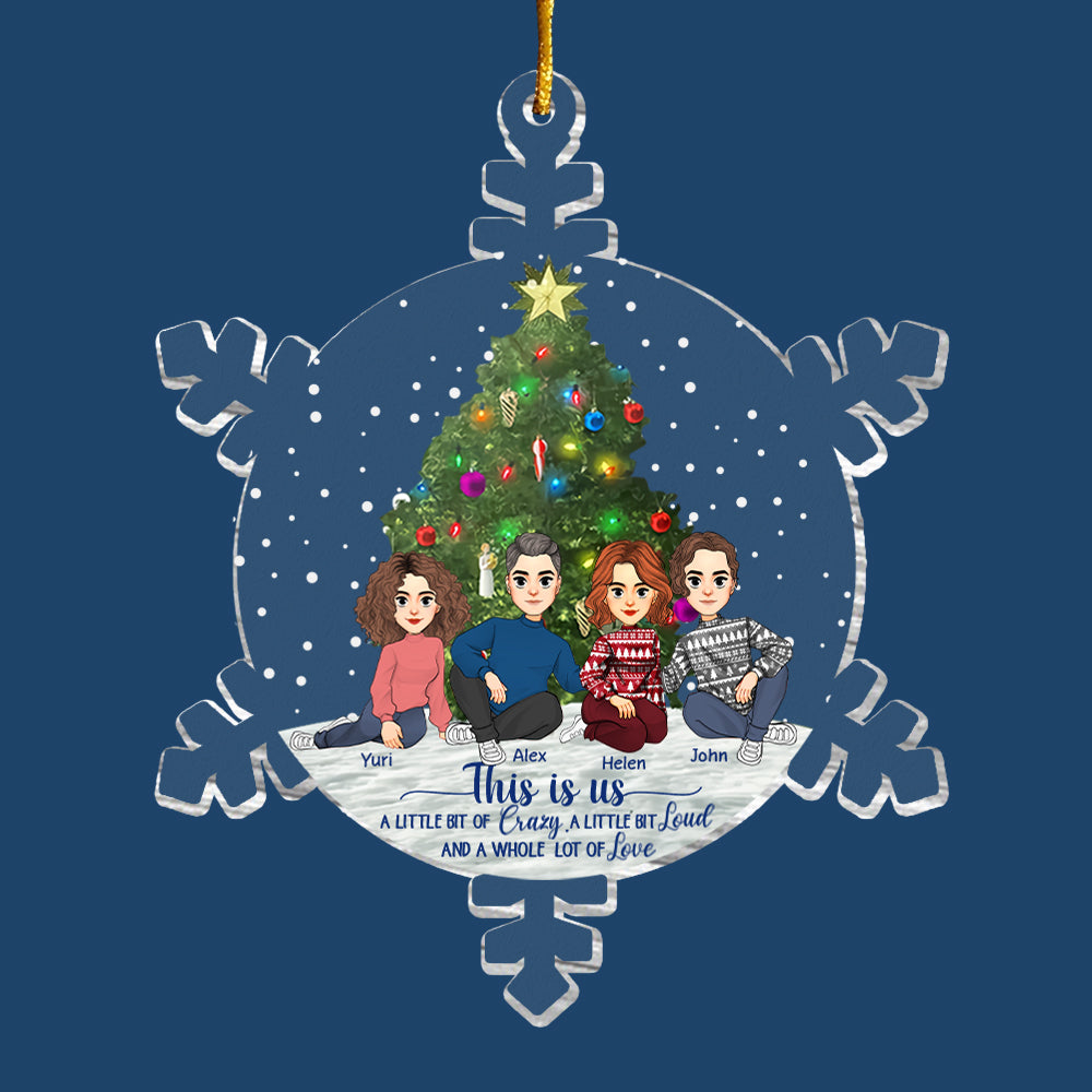 Snowflakes This Is Us Personalized Acrylic Ornament - Personalized Acrylic Ornament vr2
