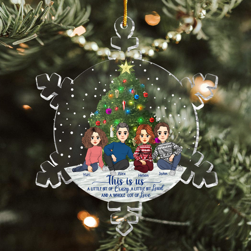 Snowflakes This Is Us Personalized Acrylic Ornament - Personalized Acrylic Ornament vr2