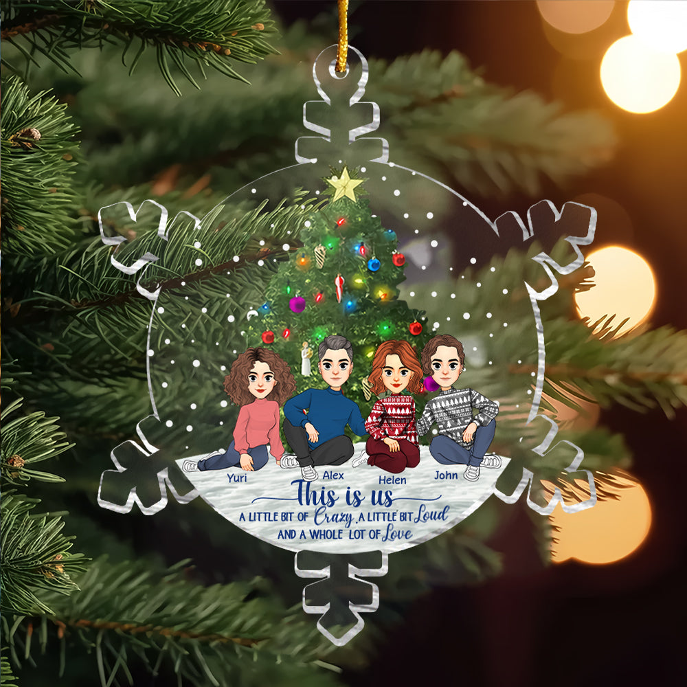 Snowflakes This Is Us Personalized Acrylic Ornament - Personalized Acrylic Ornament vr2