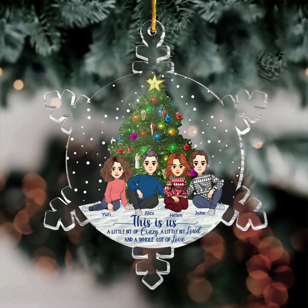 Snowflakes This Is Us Personalized Acrylic Ornament - Personalized Acrylic Ornament vr2
