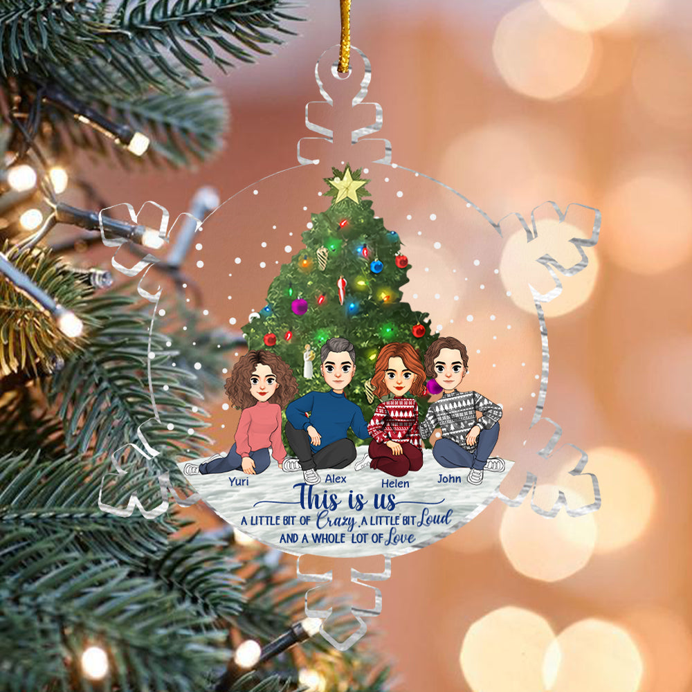 Snowflakes This Is Us Personalized Acrylic Ornament - Personalized Acrylic Ornament vr2