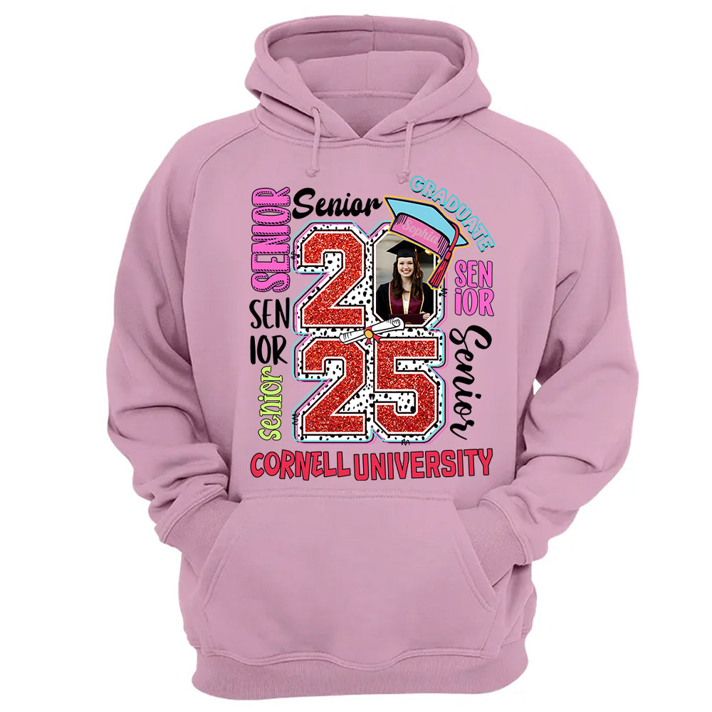 Senior 2025 Graduate, Retro Graduation Shirt - YN2103 Hn01